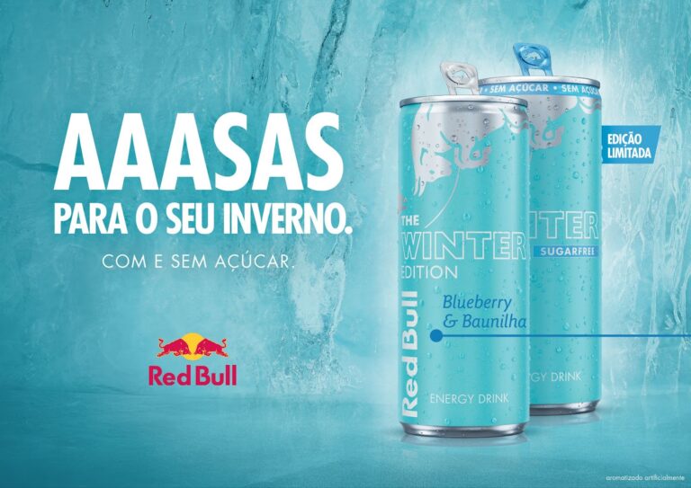 red Bull lança nova edição limitada Red Bull Winter Edition Blueberry & Baunilha