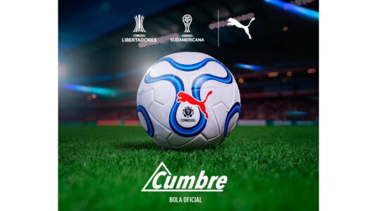 A nova bola CUMBRE da CONMEBOL Libertadores e da CONMEBOL Sudamericana 2026