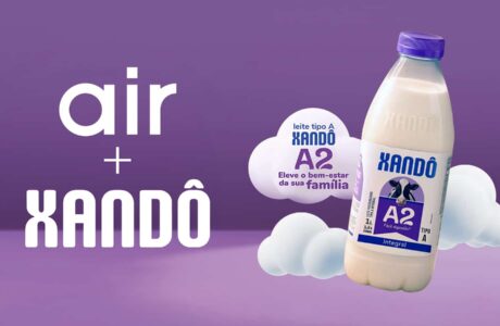 Air e Xandô criam campanha social mídia para divulgação da linha de leites