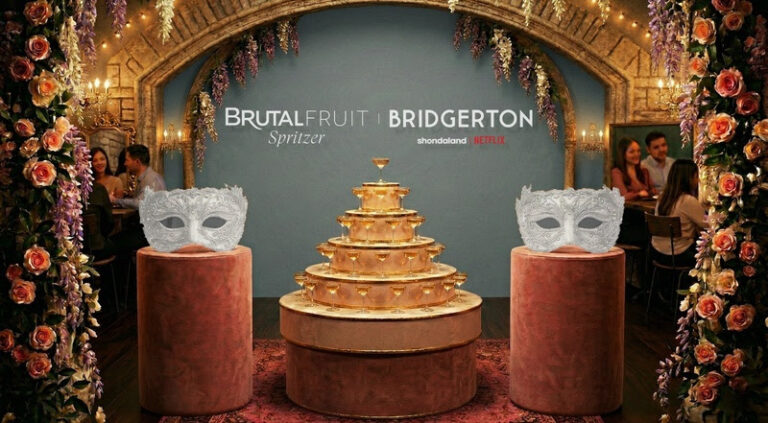 Brutal Fruit Spritzer e Tônica Antarctica promovem experiências inéditas do universo Bridgerton em São Paulo, em parceria com Netflix e Shondaland