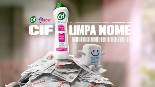 Cif atende a pedidos e cria produto para limpar nomes em parceria com a Serasa