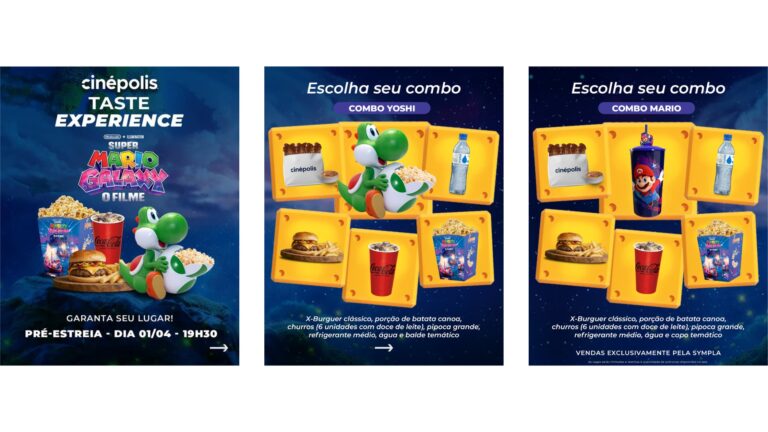 Cinépolis lança experiência imersiva para Super Mario Galaxy