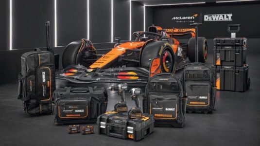 DEWALT destaca ferramentas desenvolvidas em parceria com a McLaren