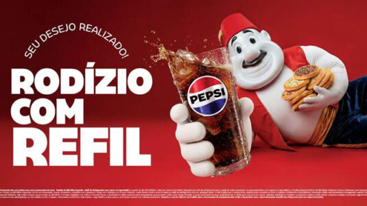 Habib’s realiza desejo dos clientes e lança refil de refri nas lojas em campanha que marca retorno do Gênio