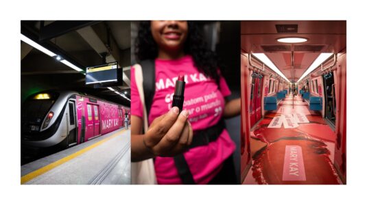 Mary Kay leva propósito ao vagão feminino do MetrôRio