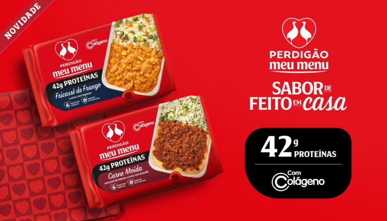 Perdigão Meu Menu apresenta novas refeições completas e hiper proteicas, com 42g por porção e preparo rápido (1)