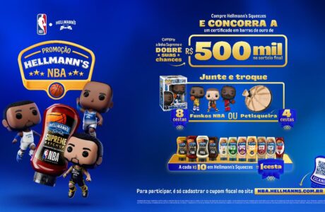 Promoção Hellmann’s + NBA traz Funkos colecionáveis da NBA entre outros prêmios