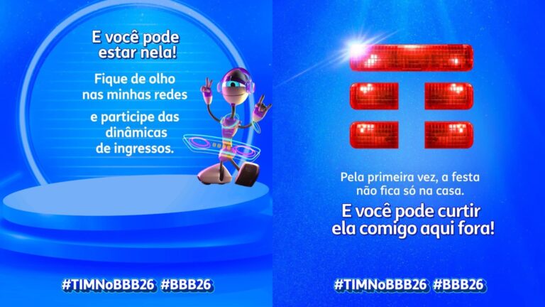 TIM promove festa do líder no BBB e recria ação em São Paulo