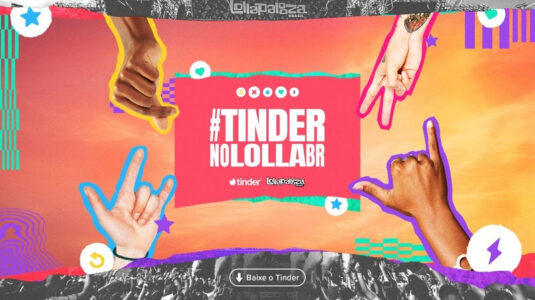 Tinder marca presença pelo 2º ano consecutivo no Lollapalooza Brasil