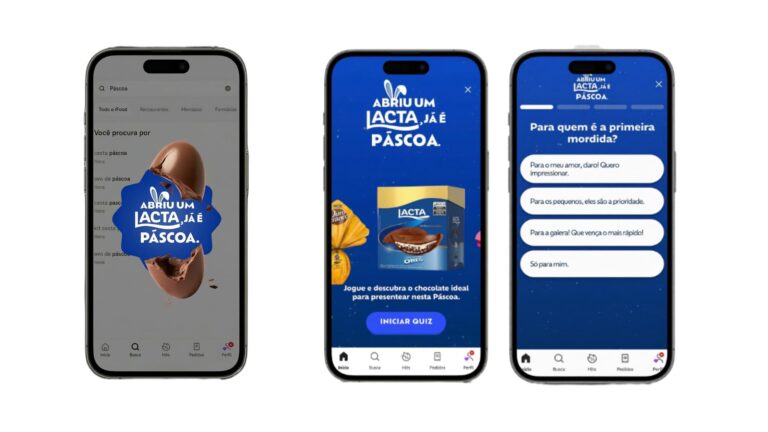 iFood e Lacta unem IA e tradição para criar experiência de Páscoa personalizada no app