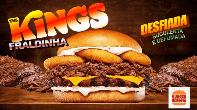 Burger King apresenta King Fraldinha e reforça democratização de ingredientes premium com a linha The Kings