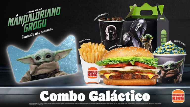 Burger King traz coleção de brinquedos e combo temático inspirados em STAR WARS O MANDALORIANO E GROGU