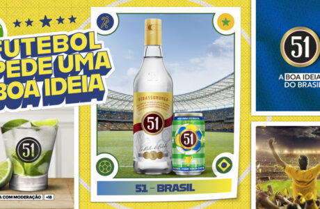 Cachaça 51 lança embalagem comemorativa para a maior competição esportiva do mundo