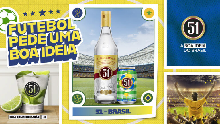 Cachaça 51 lança embalagem comemorativa para a maior competição esportiva do mundo