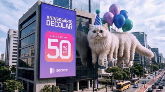 Campanha da Decolar usa IA e cenas hiper-realistas para promover descontos de até 50% desconto em viagens
