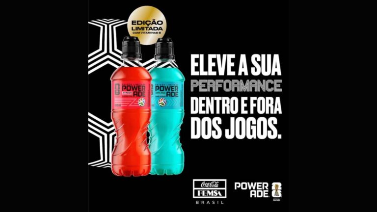 Coca-Cola FEMSA Brasil lançou edição limitada de Powerade PlayStyles inspirada na Copa FIFA 2026