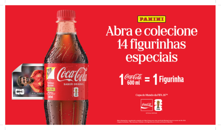 Collab entre Coca-Cola e Panini chega ao Brasil