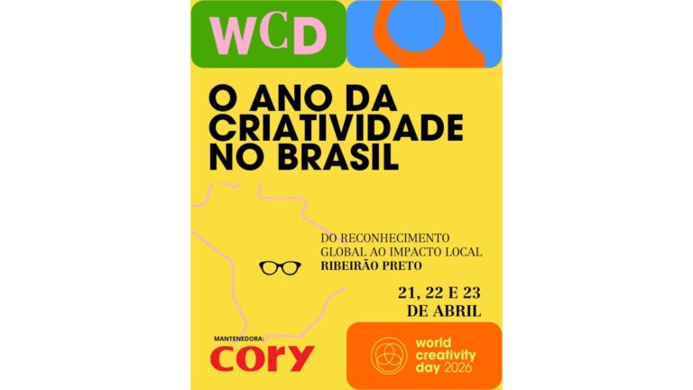 Cory é a mantenedora do World Creativity Day 2026 em Ribeirão Preto