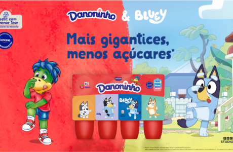 Danoninho + Bluey – Personagens da animação nas embalagens