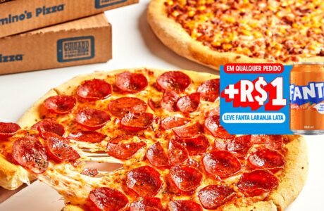 Domino’s adiciona Fanta Laranja ao pedido por +R$1