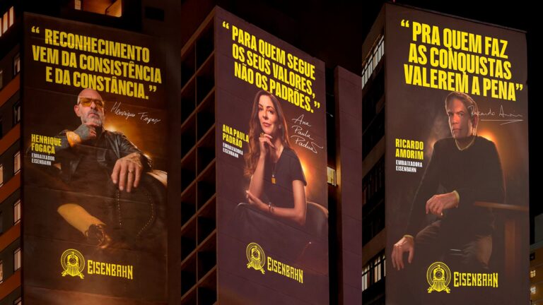 Eisenbahn anuncia Fogaça, Ana Paula Padrão e Ricardo Amorim como embaixadores