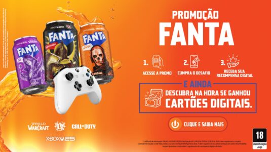Fanta lança promoção com baús de recompensas e desafios por prêmios