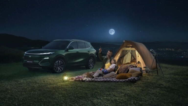Geely EX5 EM-i leva Rodrigo Hilbert e sua filha Maria para verem as estrelas em inédita campanha publicitária
