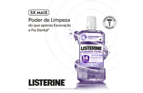 Listerine lança campanha que reforça a importância do enxaguante bucal na rotina de cuidados