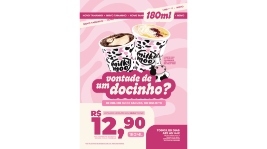 Milky Moo lança formato de 180 ml e transforma hábito do pós-almoço em frente estruturada de consumo