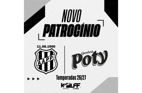 Ponte Preta anuncia bebidas poty como novo patrocinador oficial do clube