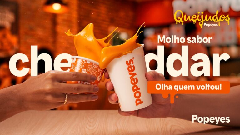 Popeyes anuncia o retorno triunfal de seu molho sabor cheddar