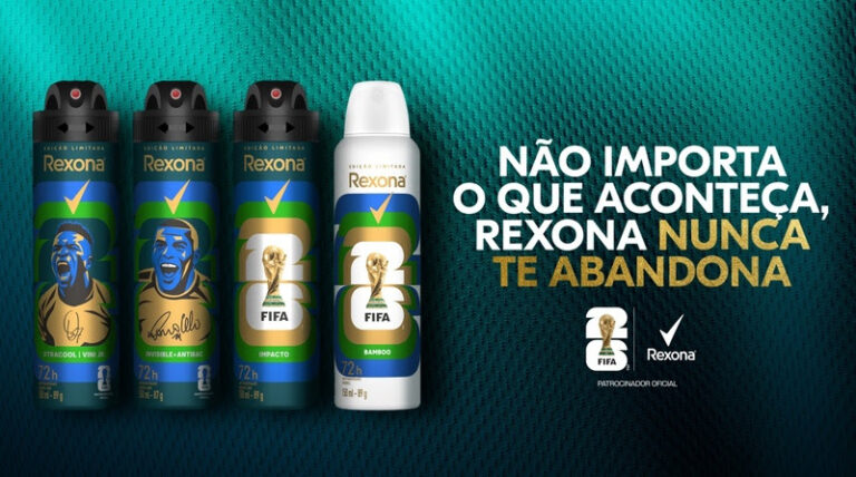 Rexona celebra a Copa do Mundo da FIFA 2026™ e lança latas colecionáveis ​​com Ronaldo Fenômeno e Vini Jr.