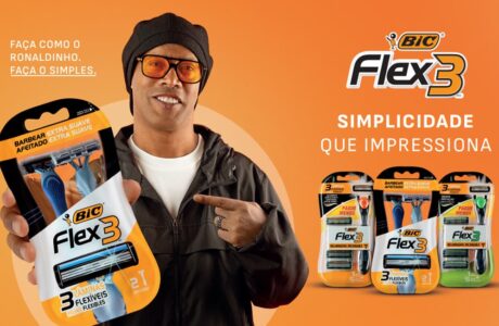Ronaldinho Gaúcho é embaixador da BIC protagoniza ações da linha Flex 3