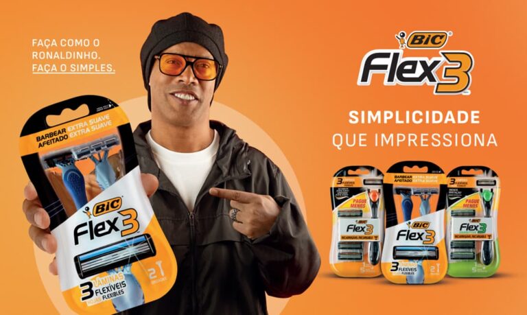 Ronaldinho Gaúcho é embaixador da BIC protagoniza ações da linha Flex 3