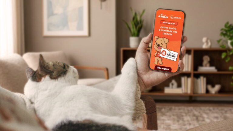 Shopee e Instituto Ampara Animal se unem no Abril Laranja