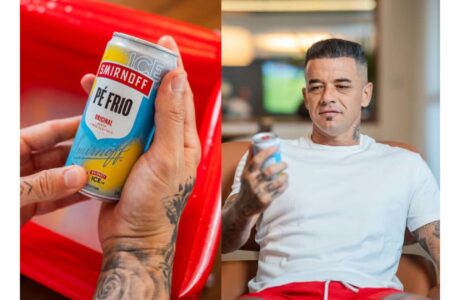 Smirnoff Ice envia latas Pé Frio ao ex-jogador argentino D’Alessandro