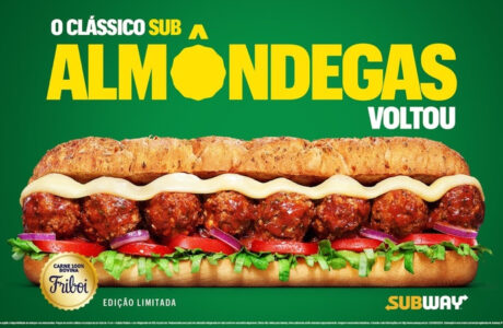 Subway® expande cardápio com retomada do clássico sanduíche de almôndega e novo cookie recheado com brigadeiro artesanal