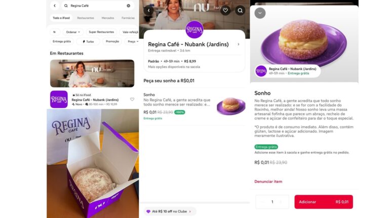iFood e Nubank abrem loja para ação especial, com sonhos a 1 centavo