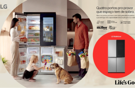 A campanha “Reimagine” da LG convida à transformação do cotidiano com sua nova geladeira de quatro portas Multidoor premium