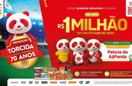 Ajinomoto do Brasil celebra 70 anos com promoção que vai sortear R$ 1 milhão