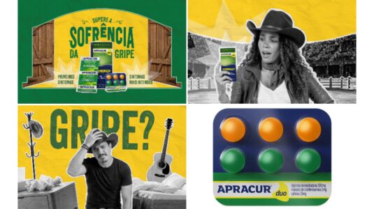 Apracur apresenta nova campanha e transforma a “sofrência da gripe” em conexão com o brasileiro
