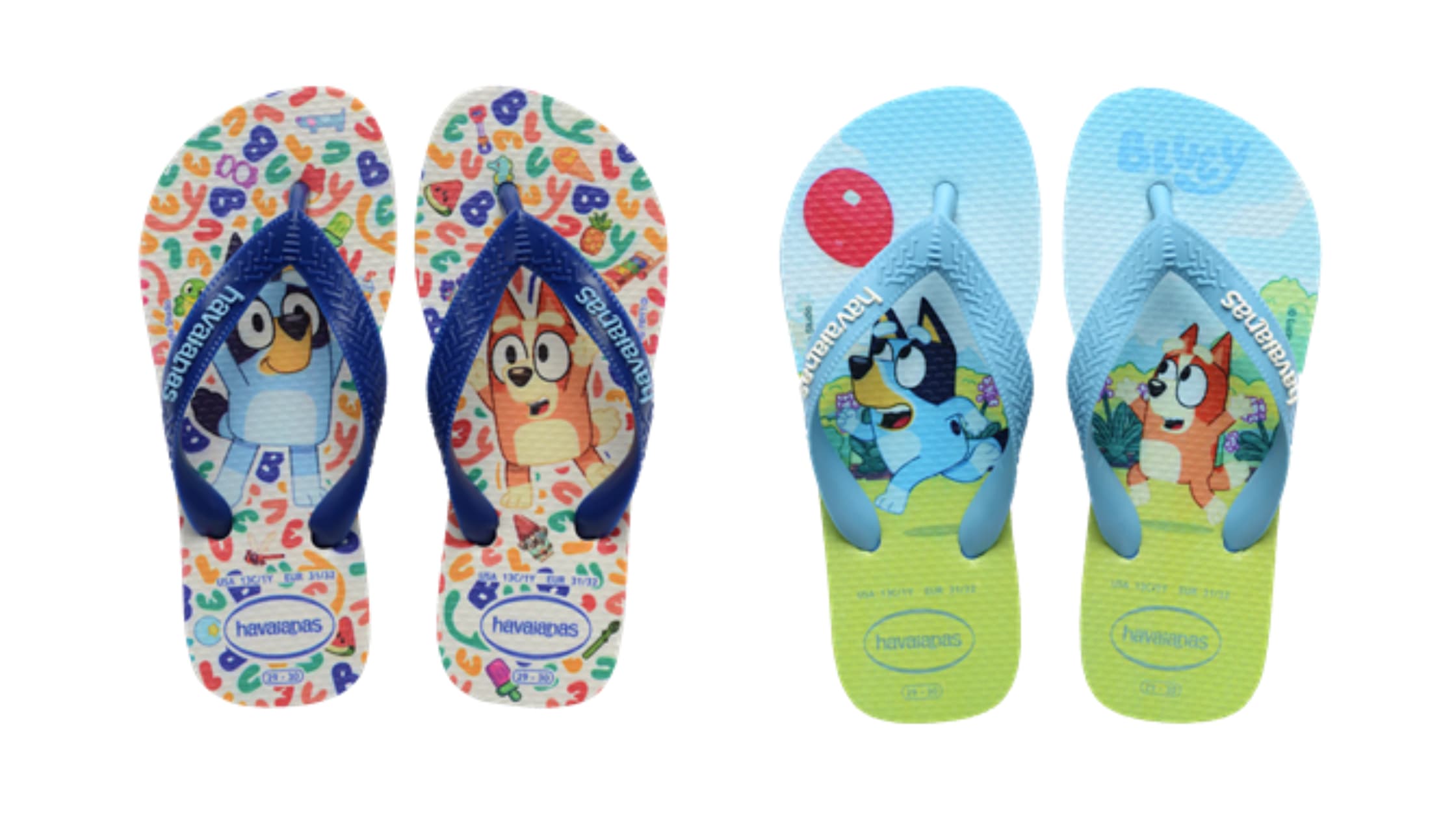 Bluey inspira nova coleção infantil em parceria com a Havaianas