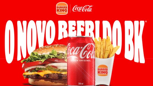 Burger King oficializa a chegada da Coca-Cola ao seu portfólio de bebidas da rede