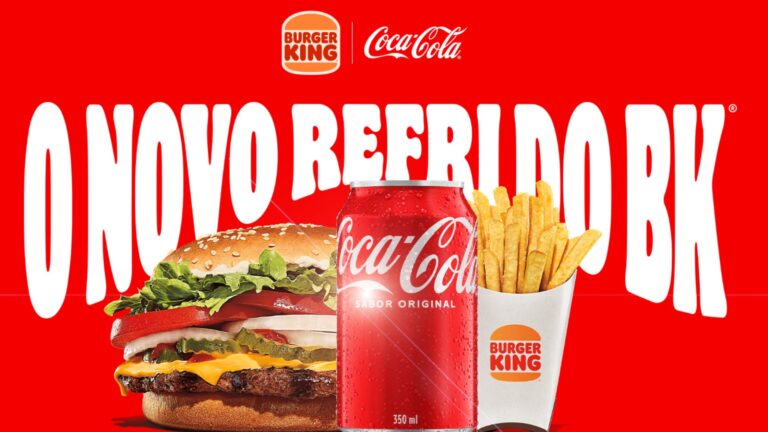 Burger King oficializa a chegada da Coca-Cola ao seu portfólio de bebidas da rede