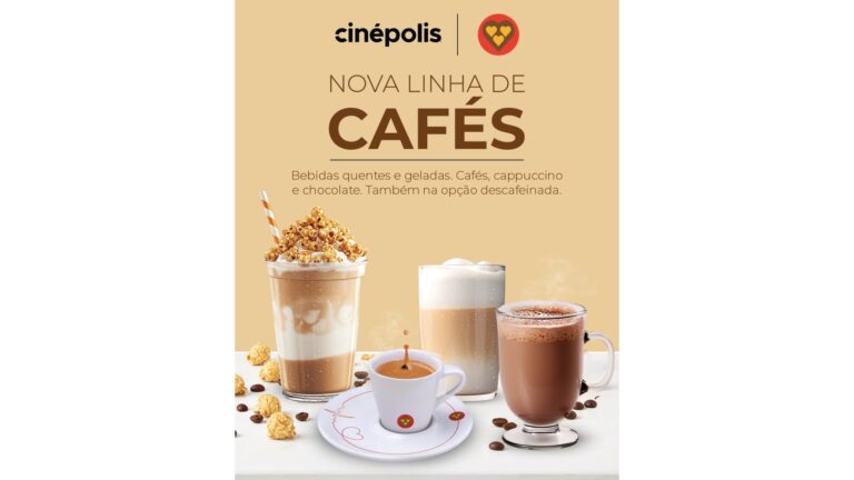 Cinépolis e 3 Corações lançam experiência inédita de cafeteria nas salas VIP da rede no Brasil