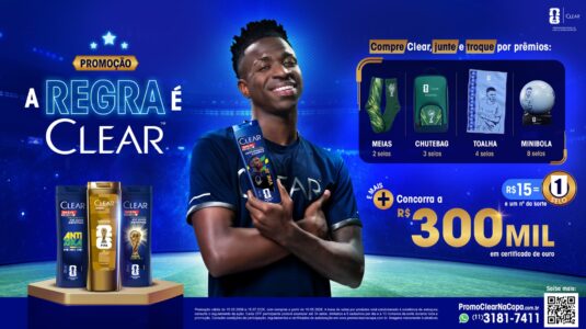 Clear sorteia R$ 300 mil e transforma compras em prêmios em nova promoção
