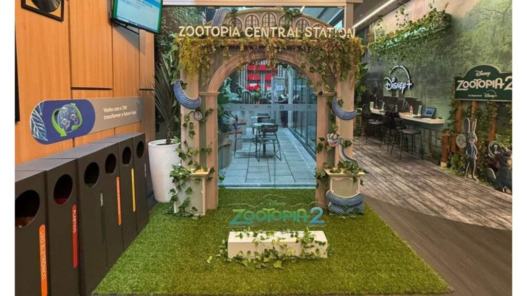 Da tela para a rua Zootopia 2 toma conta da loja conceito da TIM em São Paulo