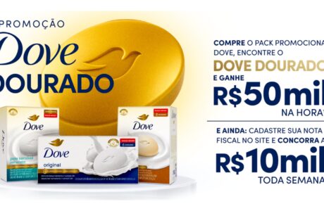 Dove anuncia promoção que convida consumidores a encontrar barras douradas premiadas