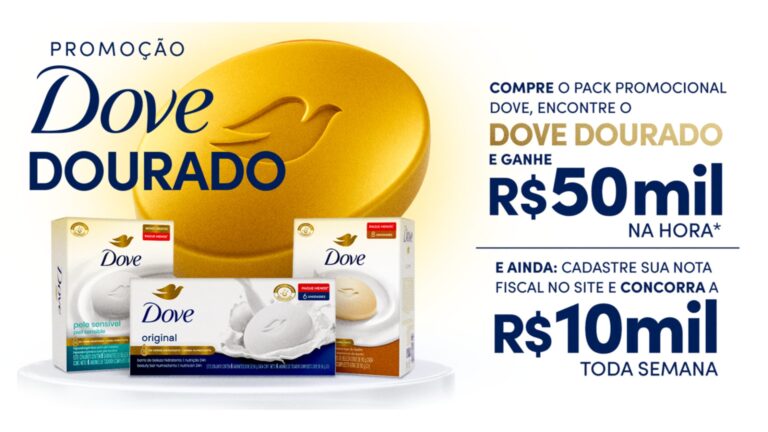 Dove anuncia promoção que convida consumidores a encontrar barras douradas premiadas