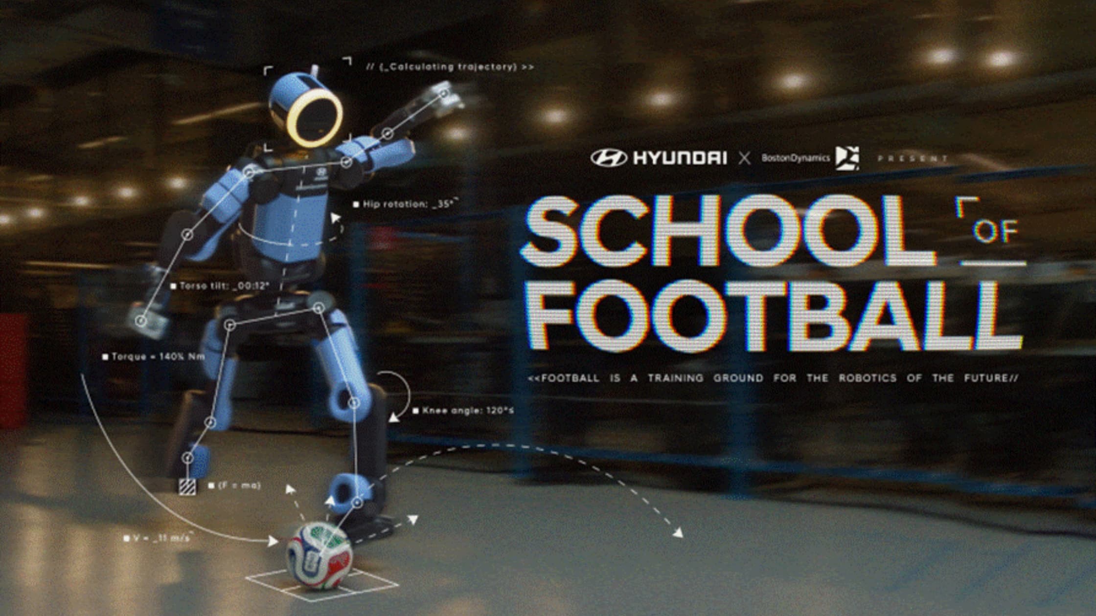 Hyundai Motor lança campanha “School of Football” estrelada pelo robô Atlas, da Boston Dynamics